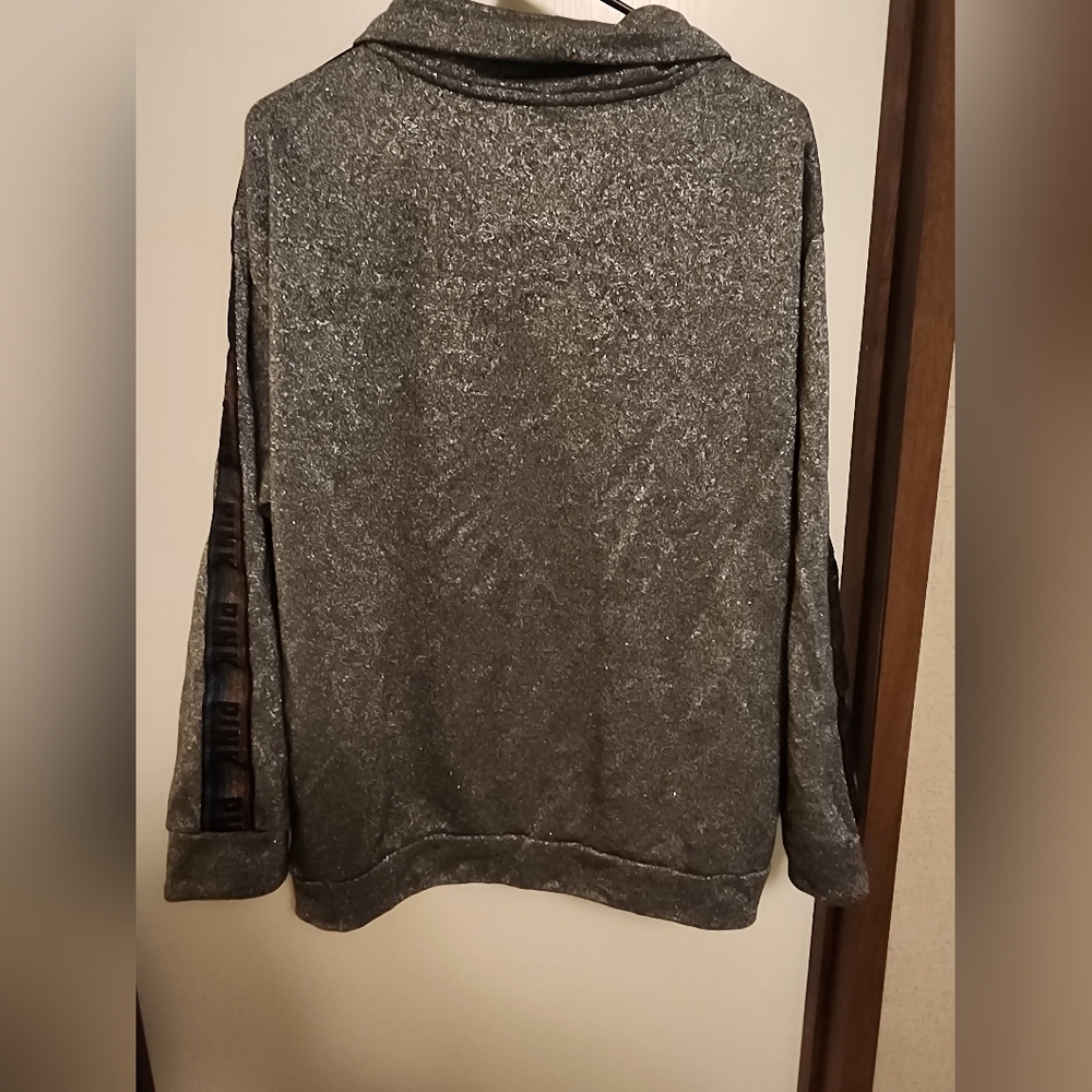 PINK Bling Flip Rainbow Bling Hoodie Sz Lg - Picture 2 of 4
